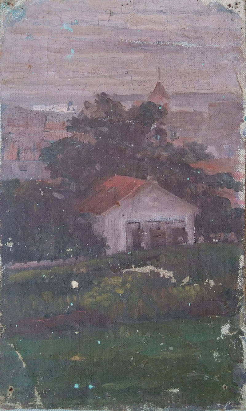 Paysagem com casa - Eliseu Visconti