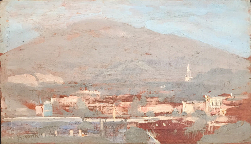 Morro com casario - Eliseu Visconti