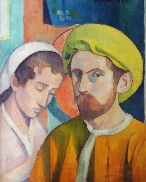 Retrato do artista com turbante amarelo - Émile Bernard