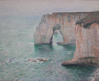 🎨 As Falésias de Étretat – Claude Monet, 1885