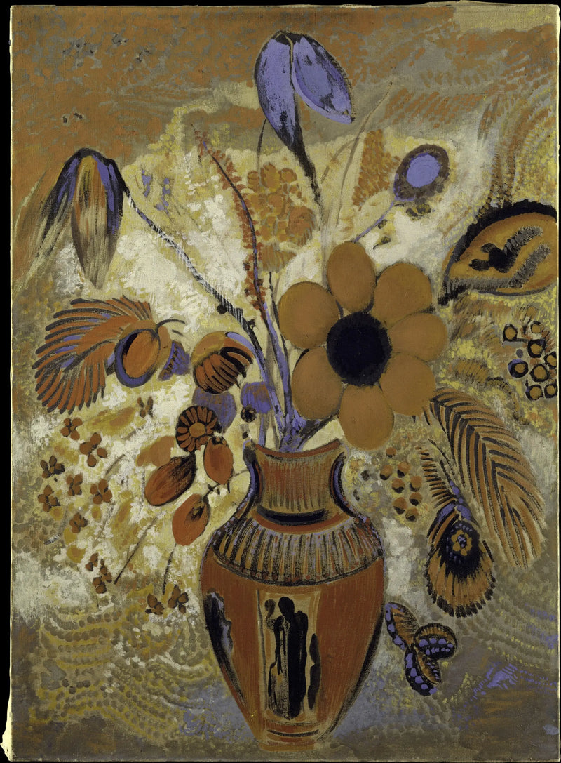 Vaso etrusco com flores - Odilon Redon