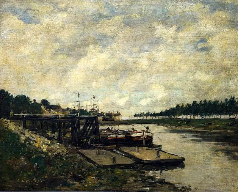 Paisagem fluvial - Eugène Boudin