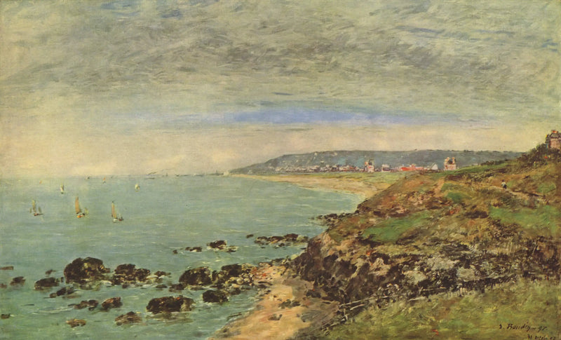 A costa atlântica perto de Benerville - Eugène Boudin