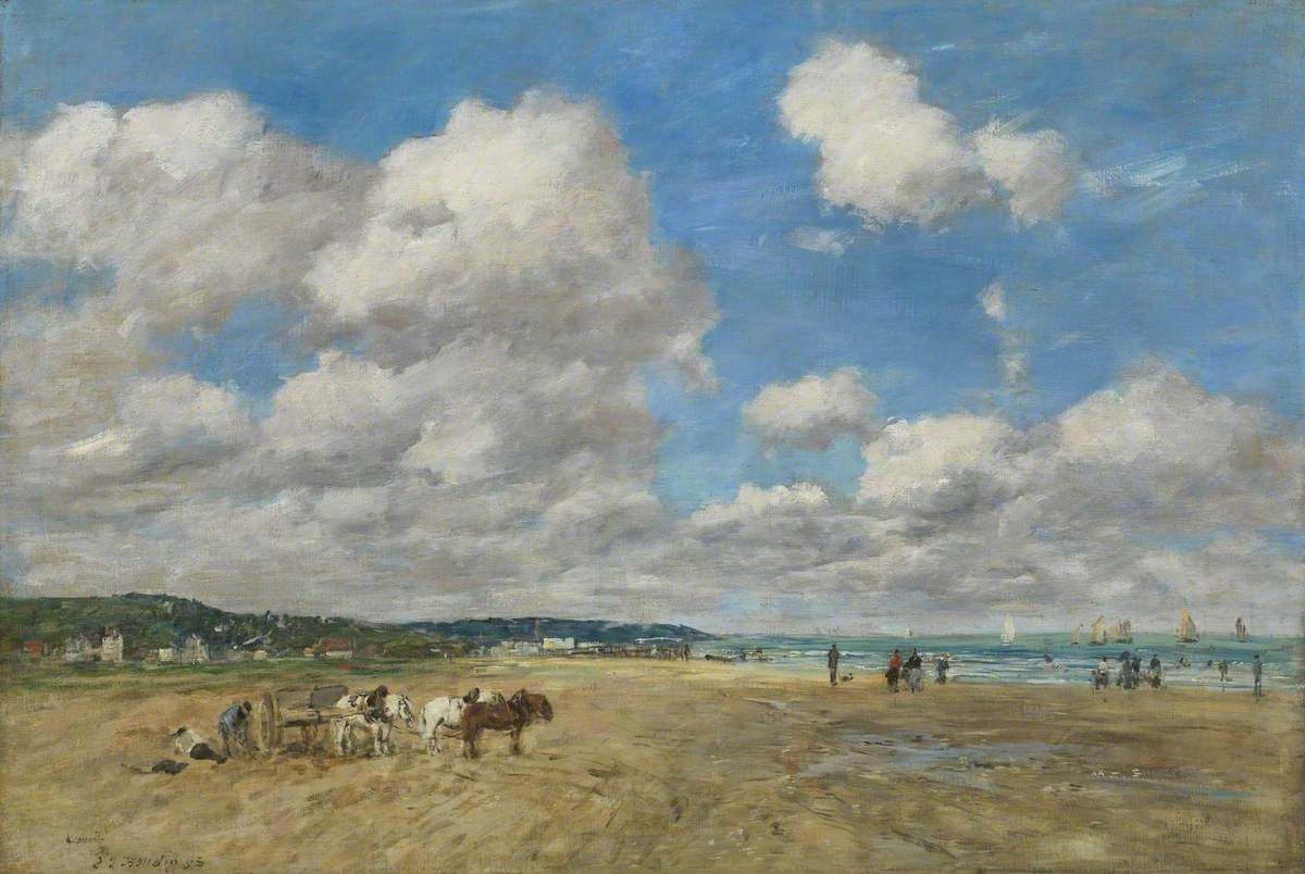 Reproduction du tableau « Deauville - Eugène Boudin » par Alpha Reproduction en peinture à l’huile
