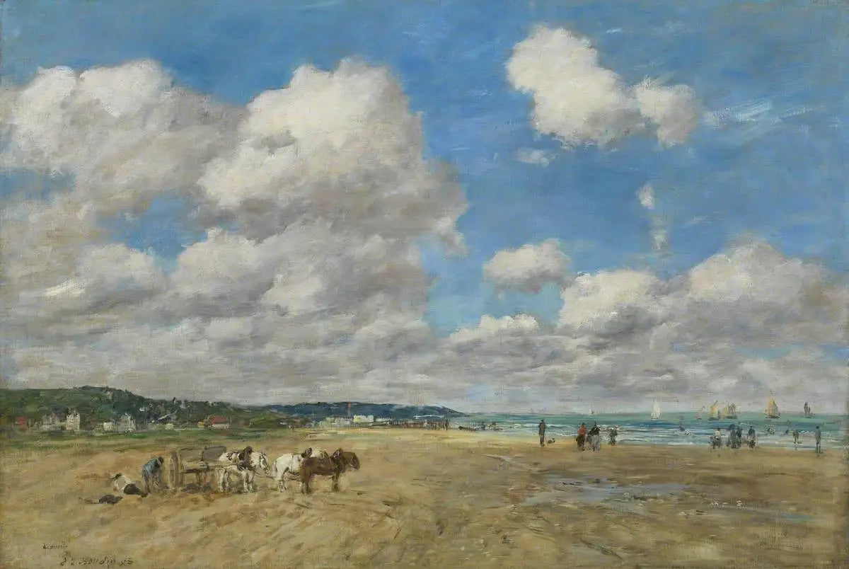 Reproduction du tableau « Deauville - Eugène Boudin » par Alpha Reproduction en peinture à l’huile