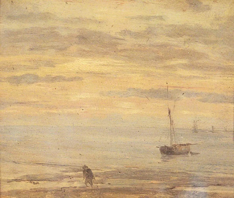 Trecho do mar, noite - Eugène Boudin