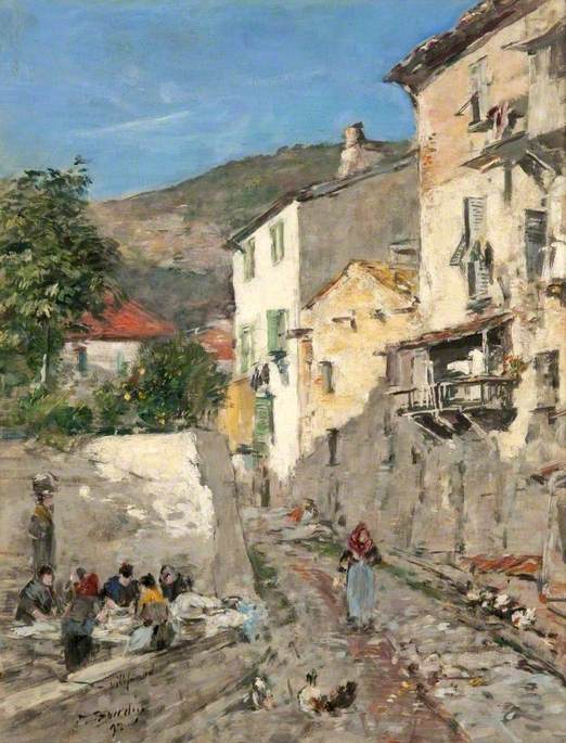 Reproduction du tableau « Villefranche - Eugène Boudin » par Alpha Reproduction en peinture à l’huile