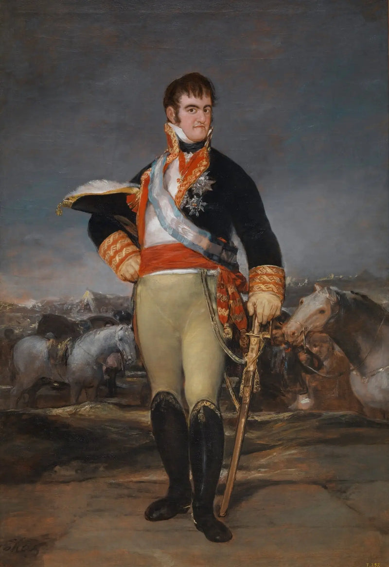 Fernando VII em um acampamento - Francisco de Goya
