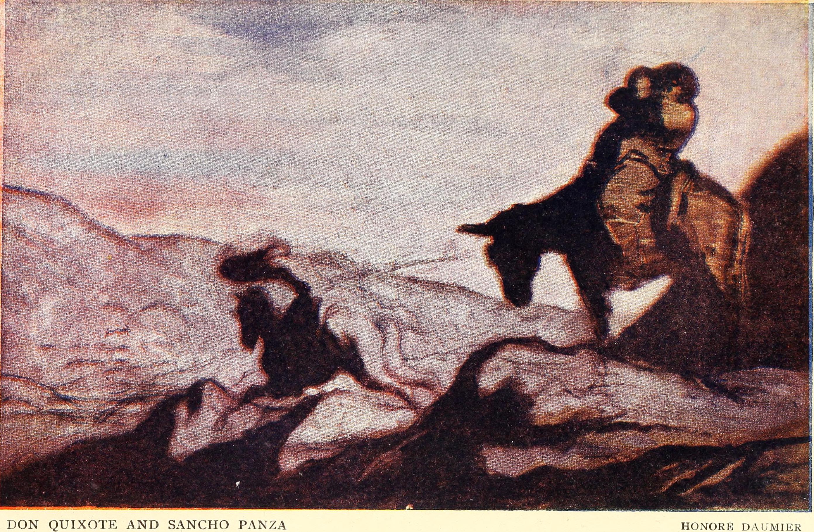 Don Quichotte et Sancho Panza - Honoré Daumier