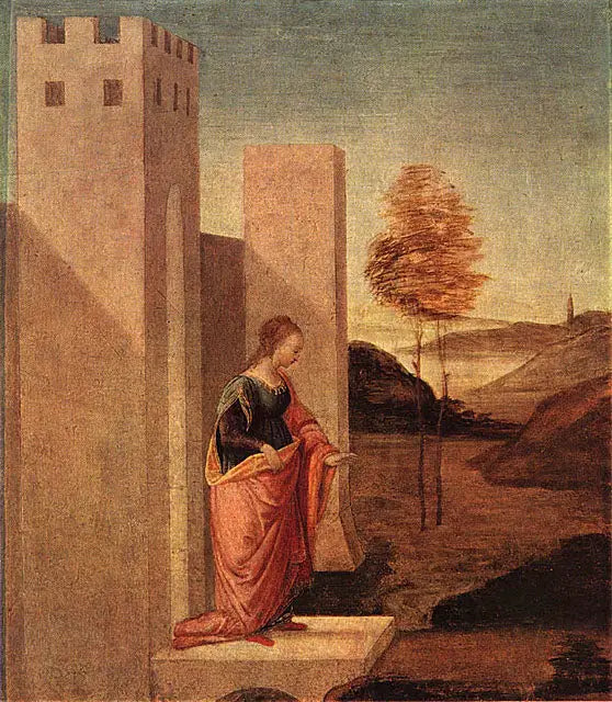 A rainha Vasti deixa o palácio real - Sandro Botticelli