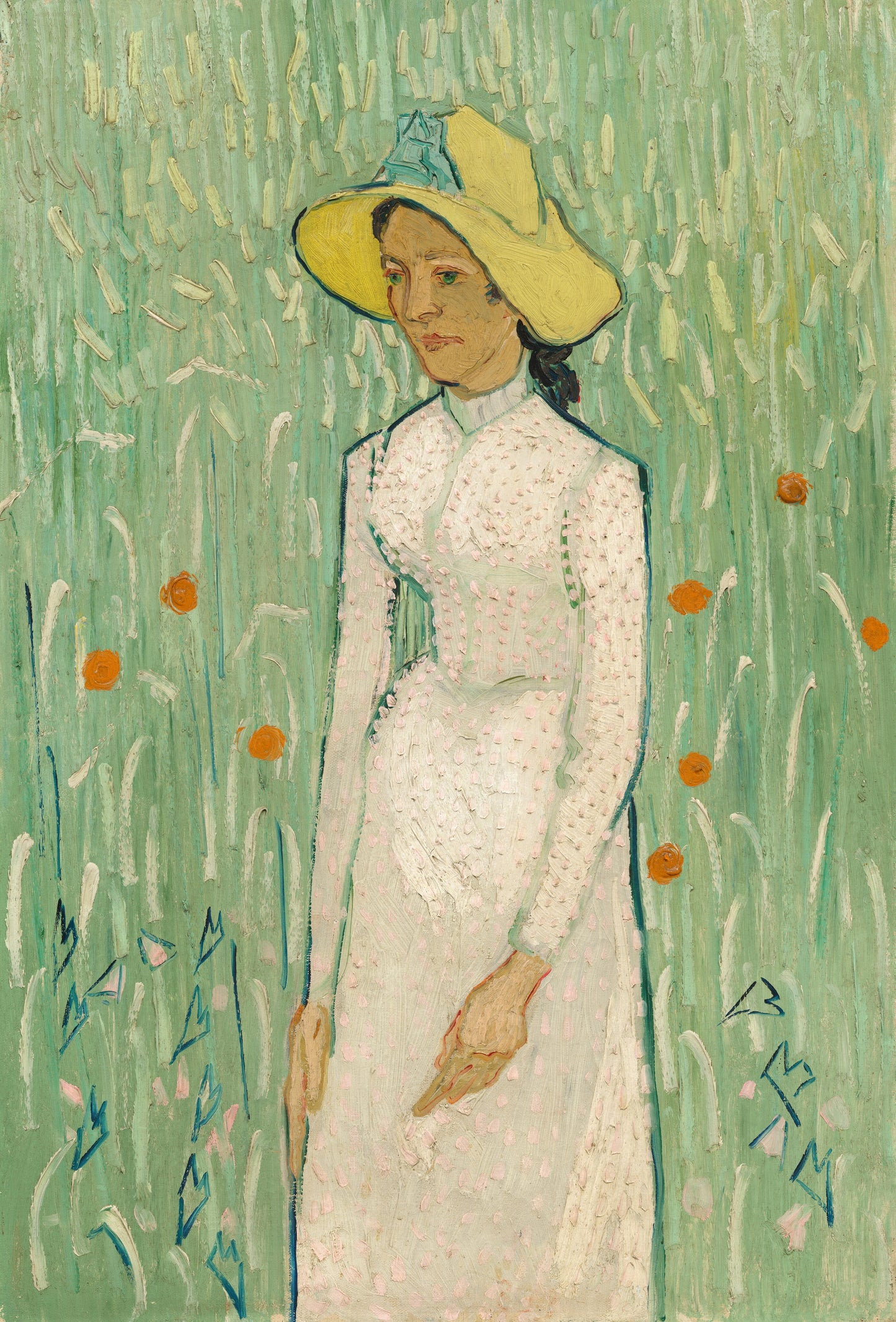 👒 Menina de branco – Vincent van Gogh (1890)