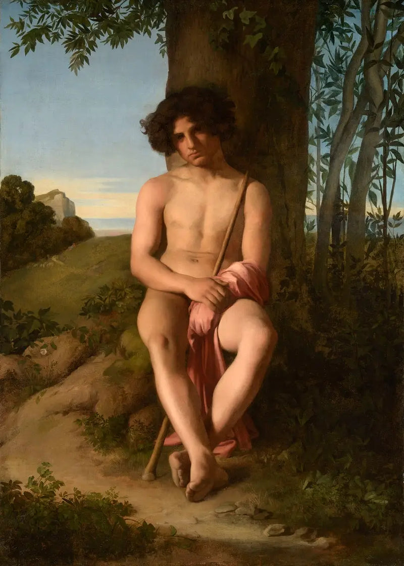 Jovem Pastor sentado - Hippolyte Flandrin