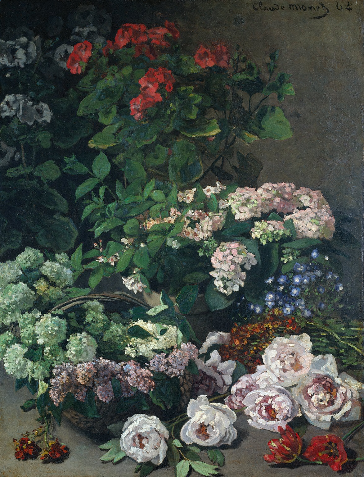 Flores da primavera - Claude Monet