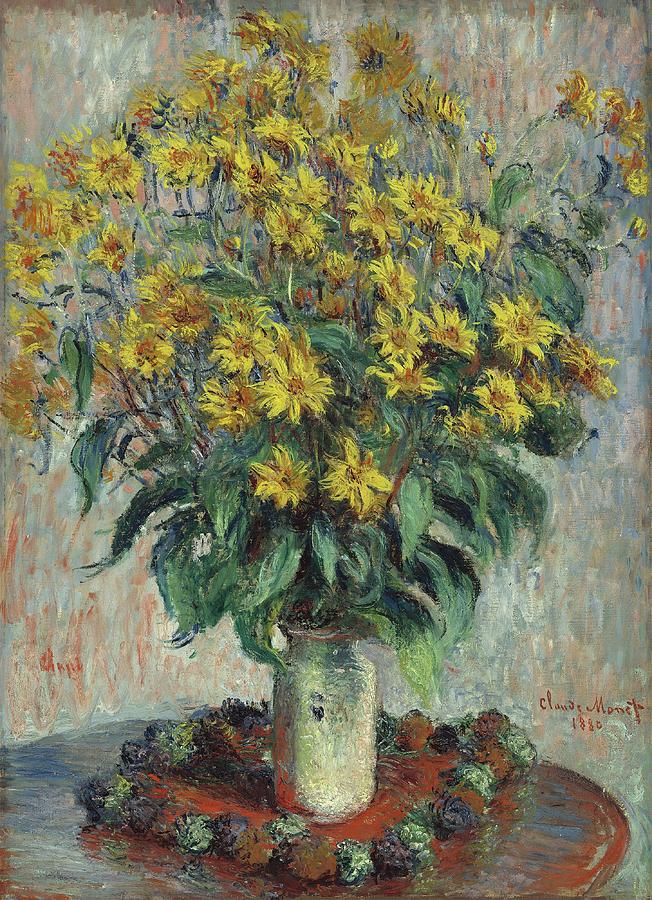 Flores de topinambur - Claude Monet