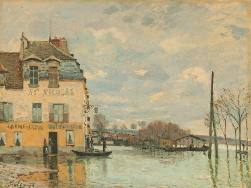 Inundações em Port-Marly - Alfred Sisley
