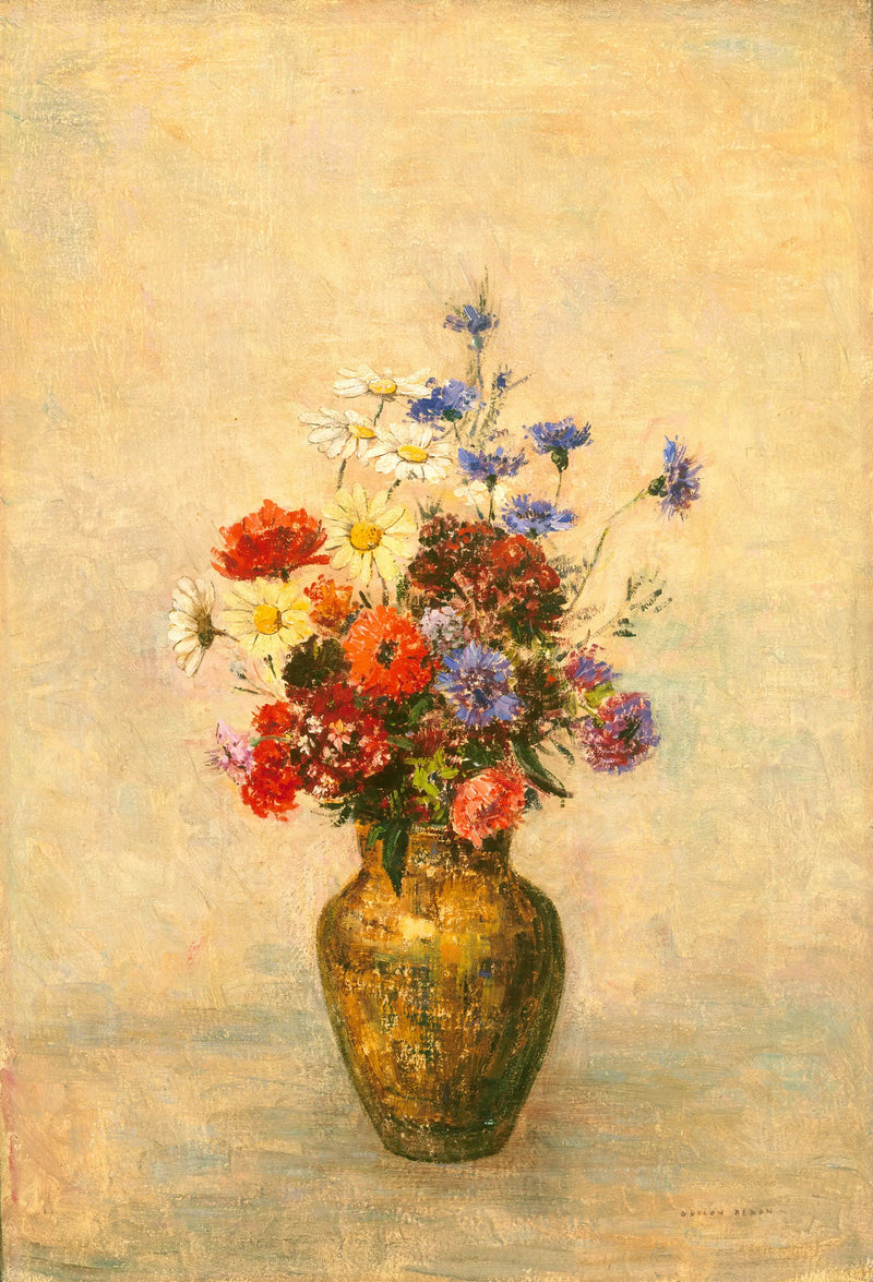 Flores em um vaso - Odilon Redon
