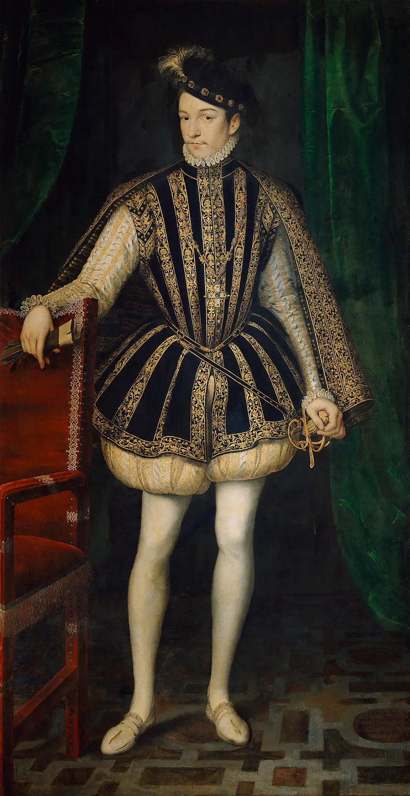 Retrato do rei Carlos IX da França - François Clouet
