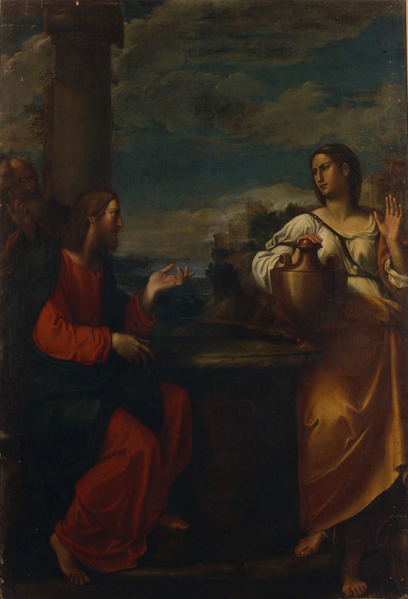 Le Christ et la Samaritaine - Francesco Albani