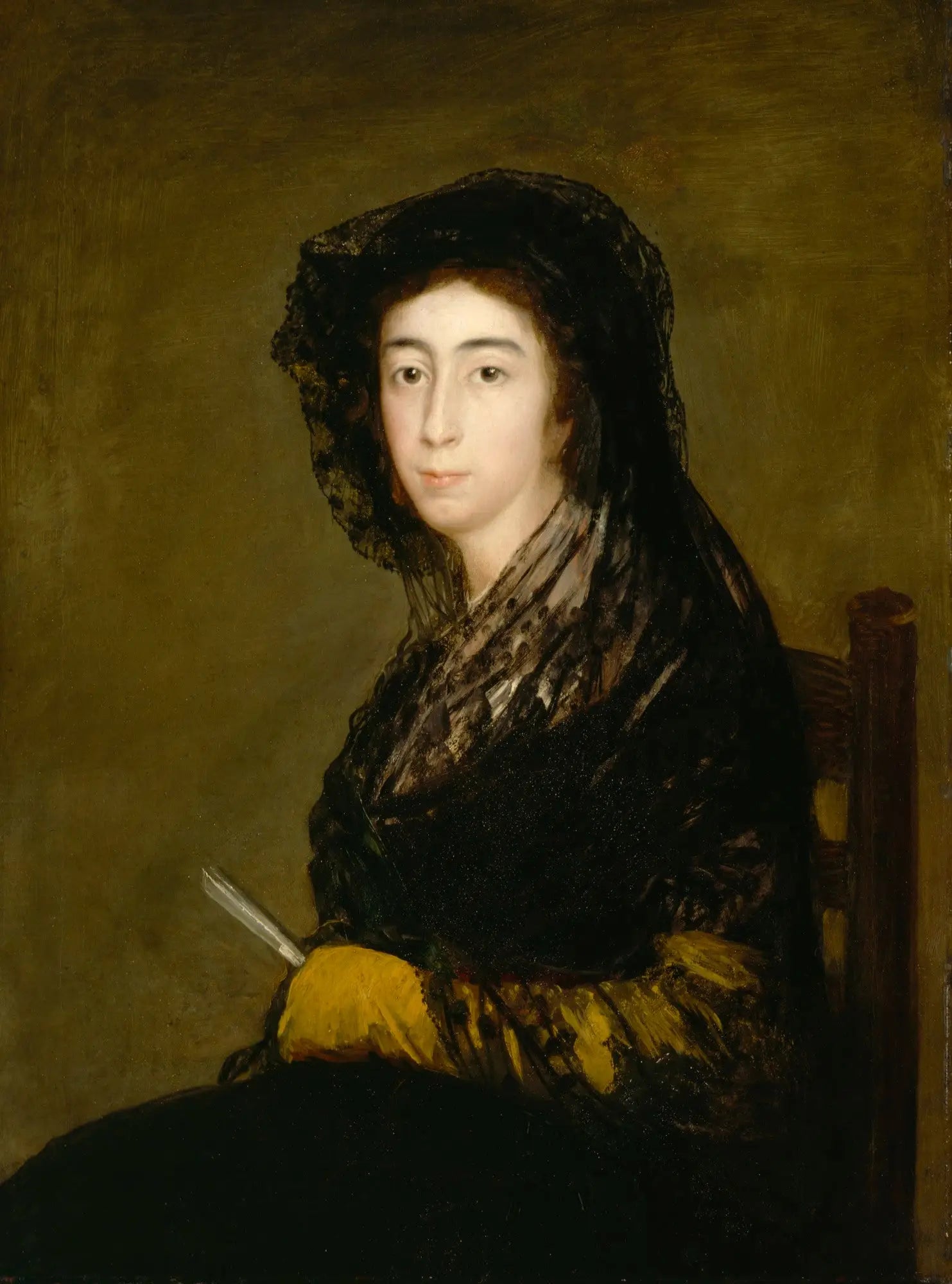 Reproduction du tableau « Dona Amalia Bonells de Costa - Francisco de Goya » par Alpha Reproduction en peinture à l’huile