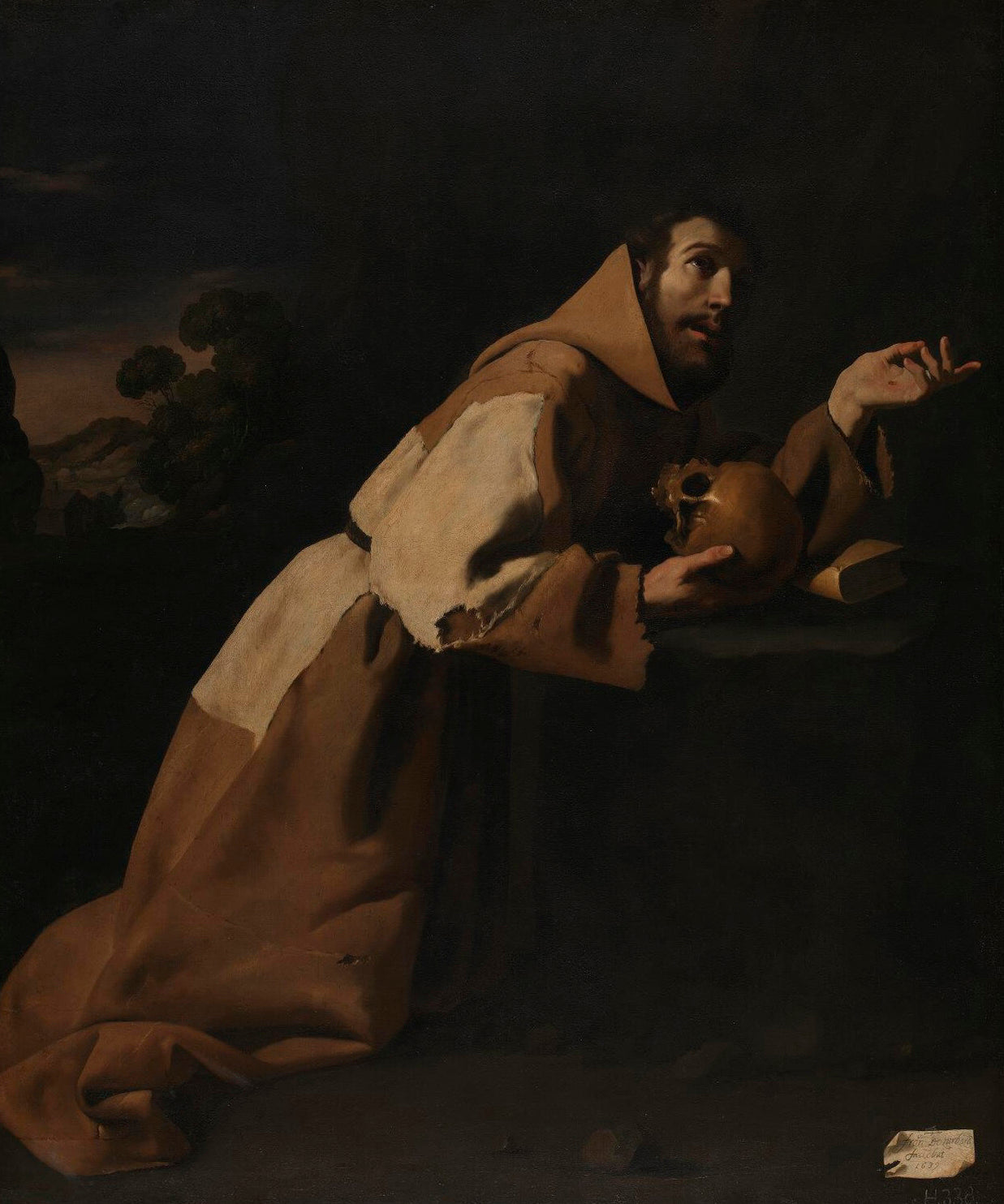 Saint François en méditation - Francisco de Zurbarán