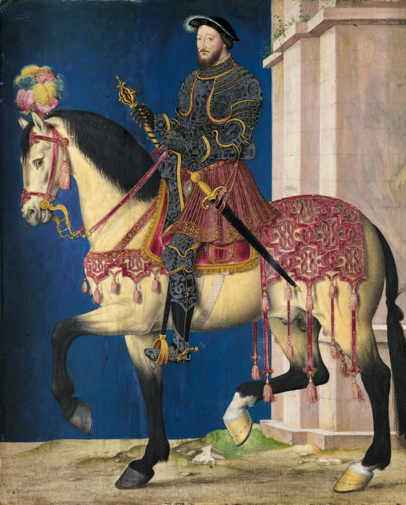 retrato equestre de François Ier - Jean Clouet