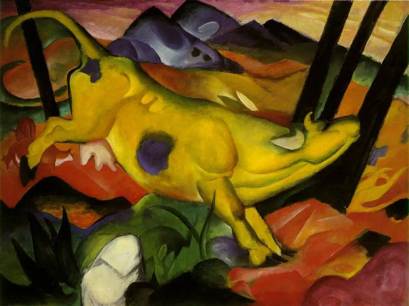 A Vaca Amarela - Franz Marc