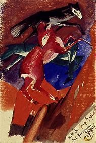 Reproduction du tableau « Q29903378 - Franz Marc » par Alpha Reproduction en peinture à l’huile