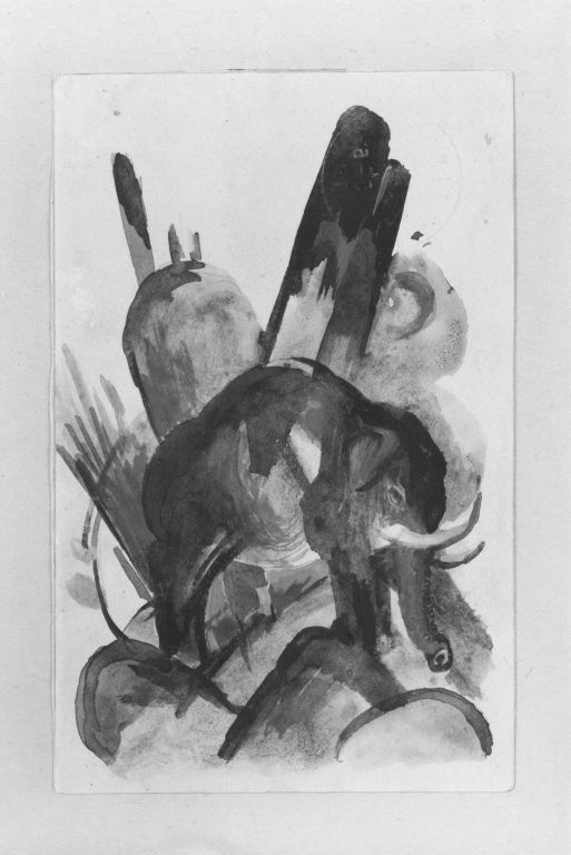 Reproduction du tableau « Q30074028 - Franz Marc » par Alpha Reproduction en peinture à l’huile