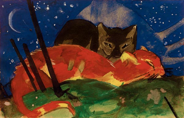 Reproduction du tableau « Q30077082 - Franz Marc » par Alpha Reproduction en peinture à l’huile