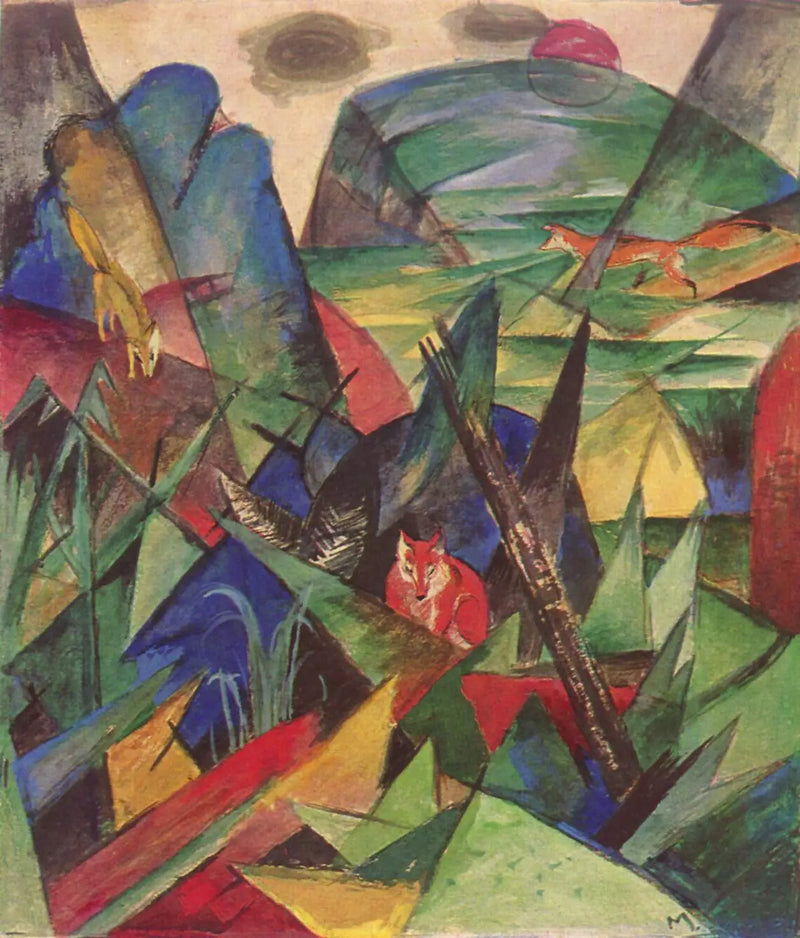 Raposas - Franz Marc