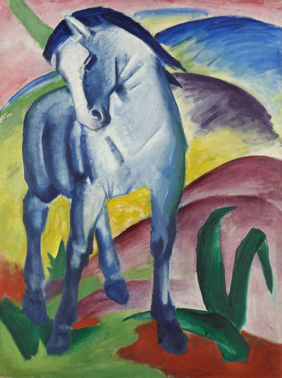 Reproduction du tableau « Cheval bleu I - Franz Marc » par Alpha Reproduction en peinture à l’huile