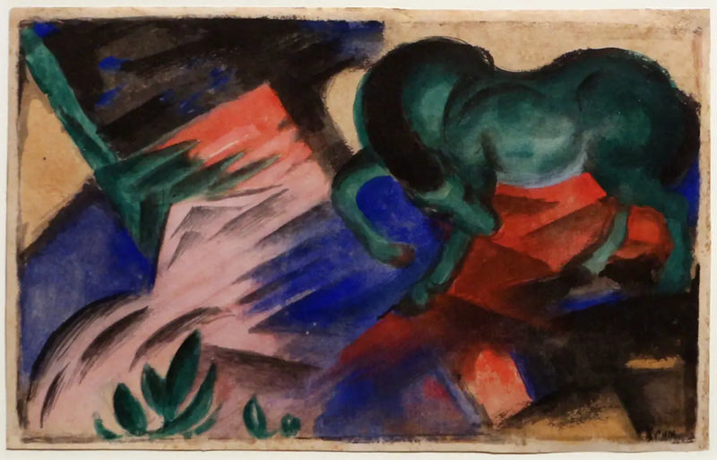 O cavalo verde - Franz Marc
