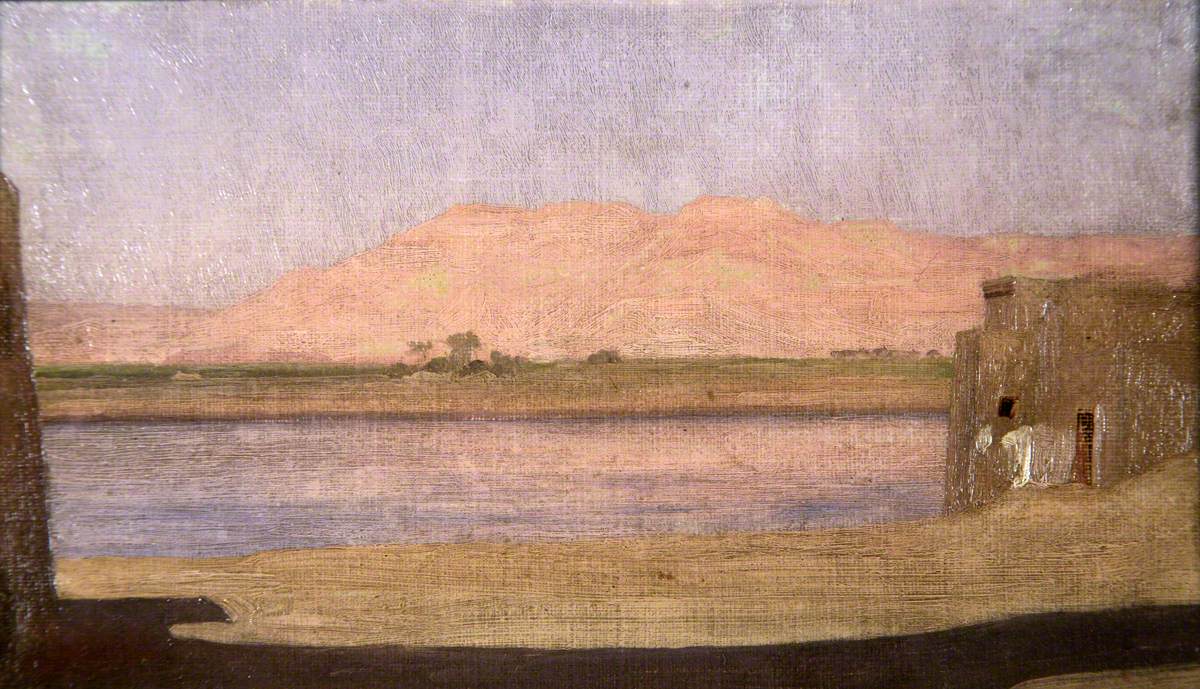 Un temple sur le Nil - Frederic Leighton