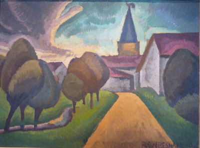 L'entrée du village - Roger de La Fresnaye