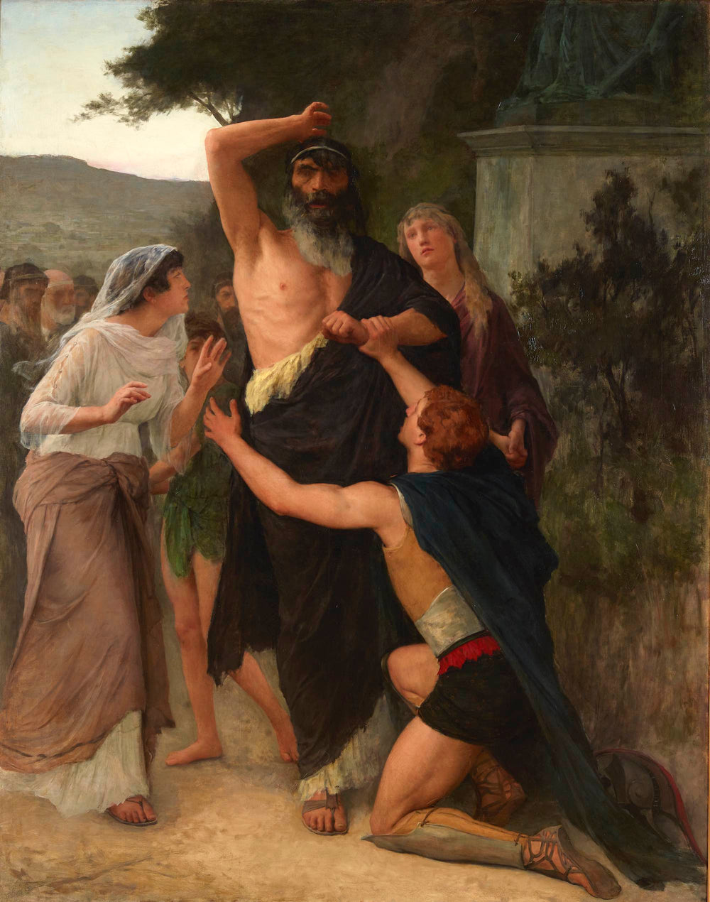 Œdipe maudit fils fils Polynice - Émile Friant