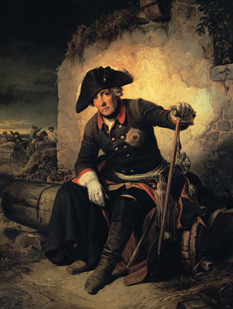 Friedrich II após a batalha de Kolin - Julius Schrader