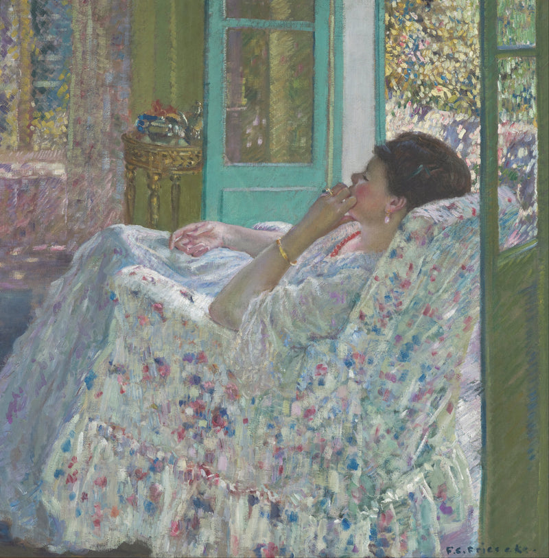 Tarde - Sala Amarela - Frederick Carl Frieseke