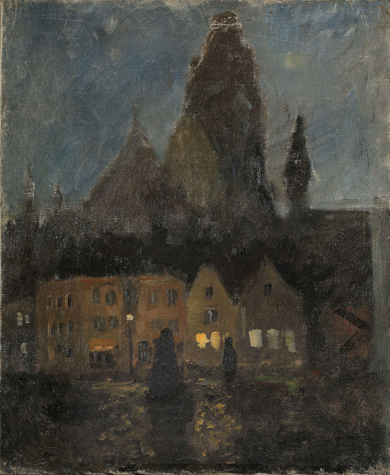 Soirée à Dieppe - Frits Thaulow