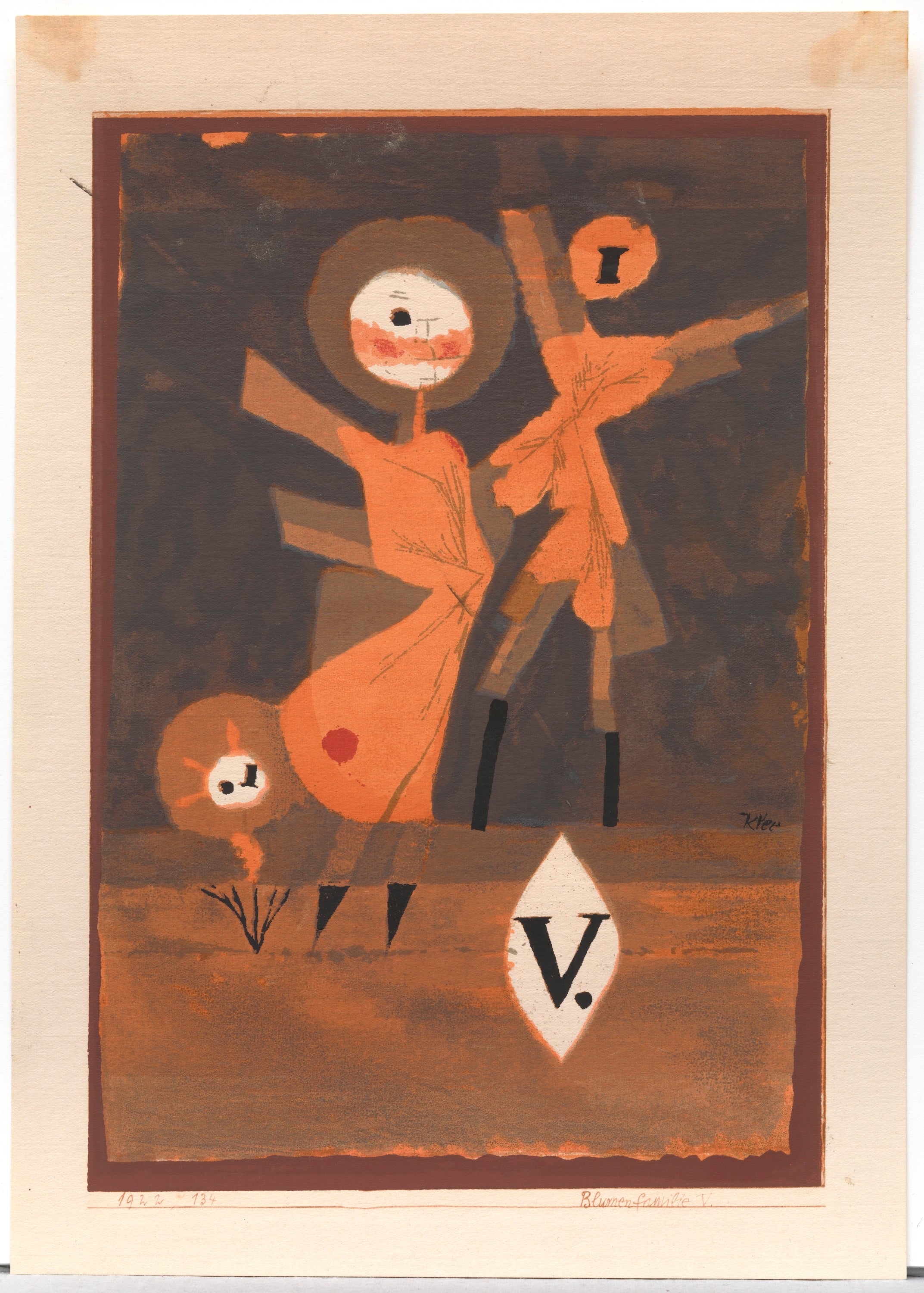 Família de flores V. - Paul Klee