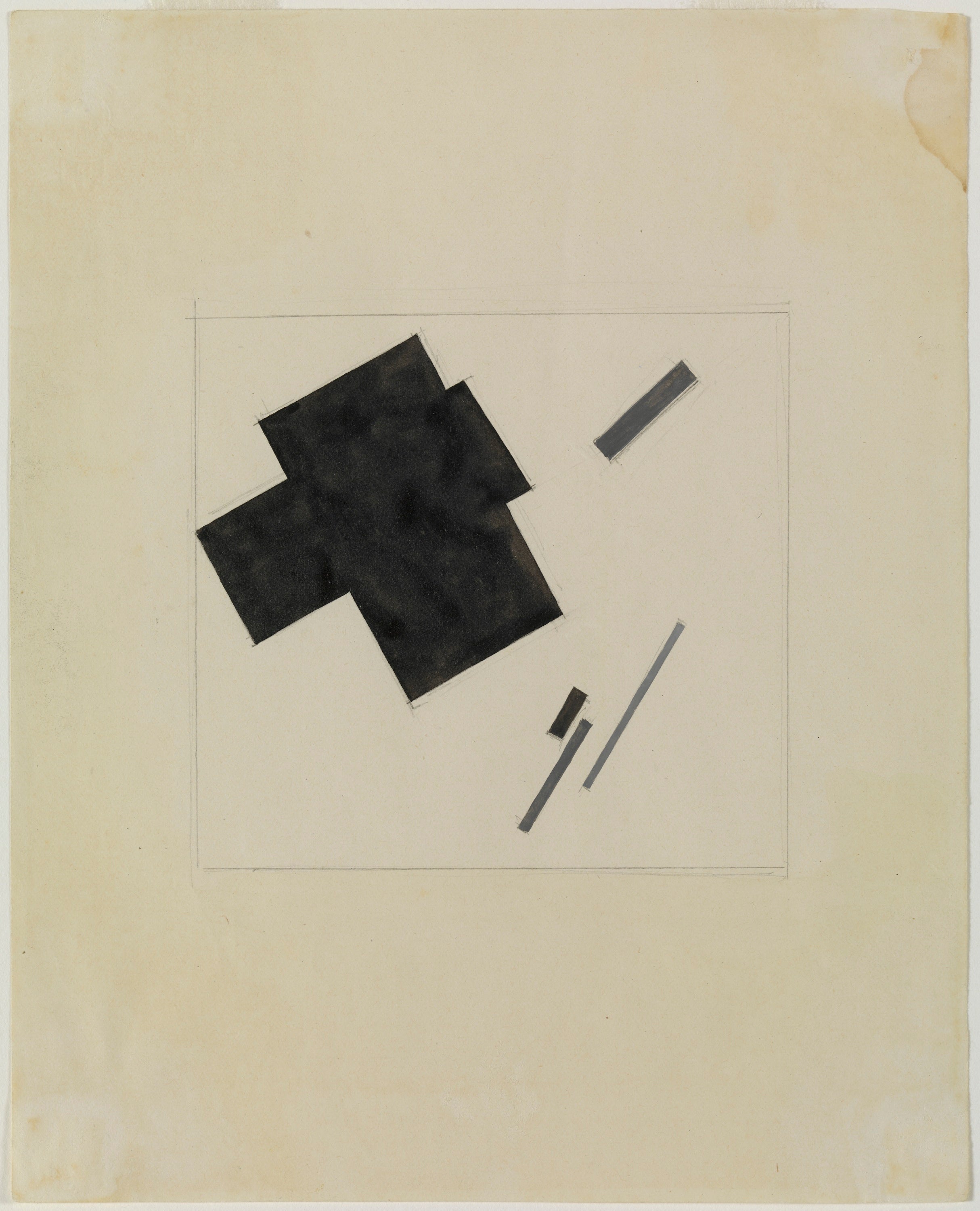 Sans titre (Composition suprématiste) - Kazimir Malevich