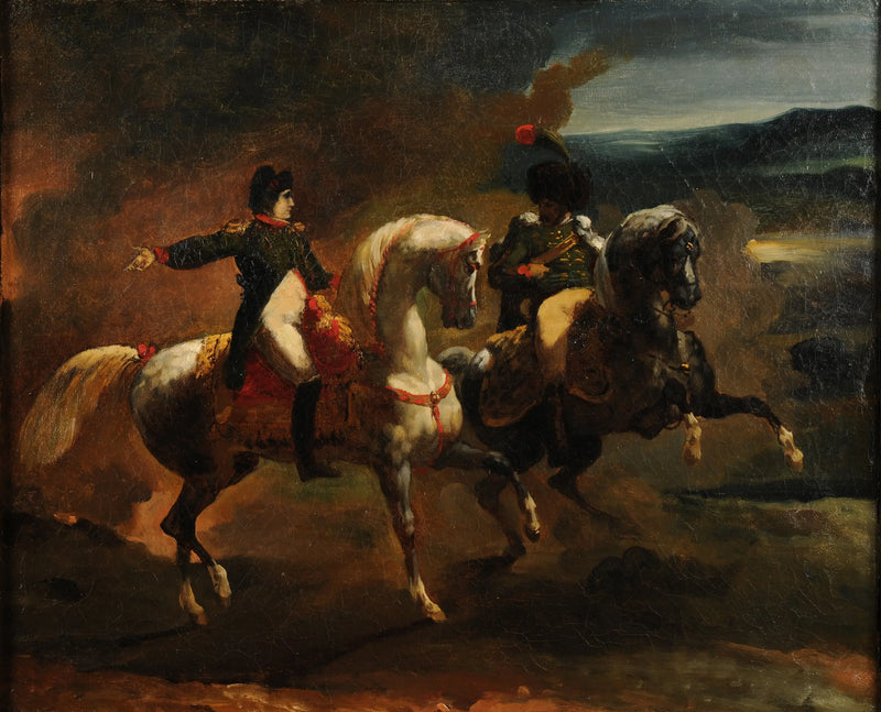 Napoleão dando uma ordem a um oficial superior dos Guias - Théodore Géricault