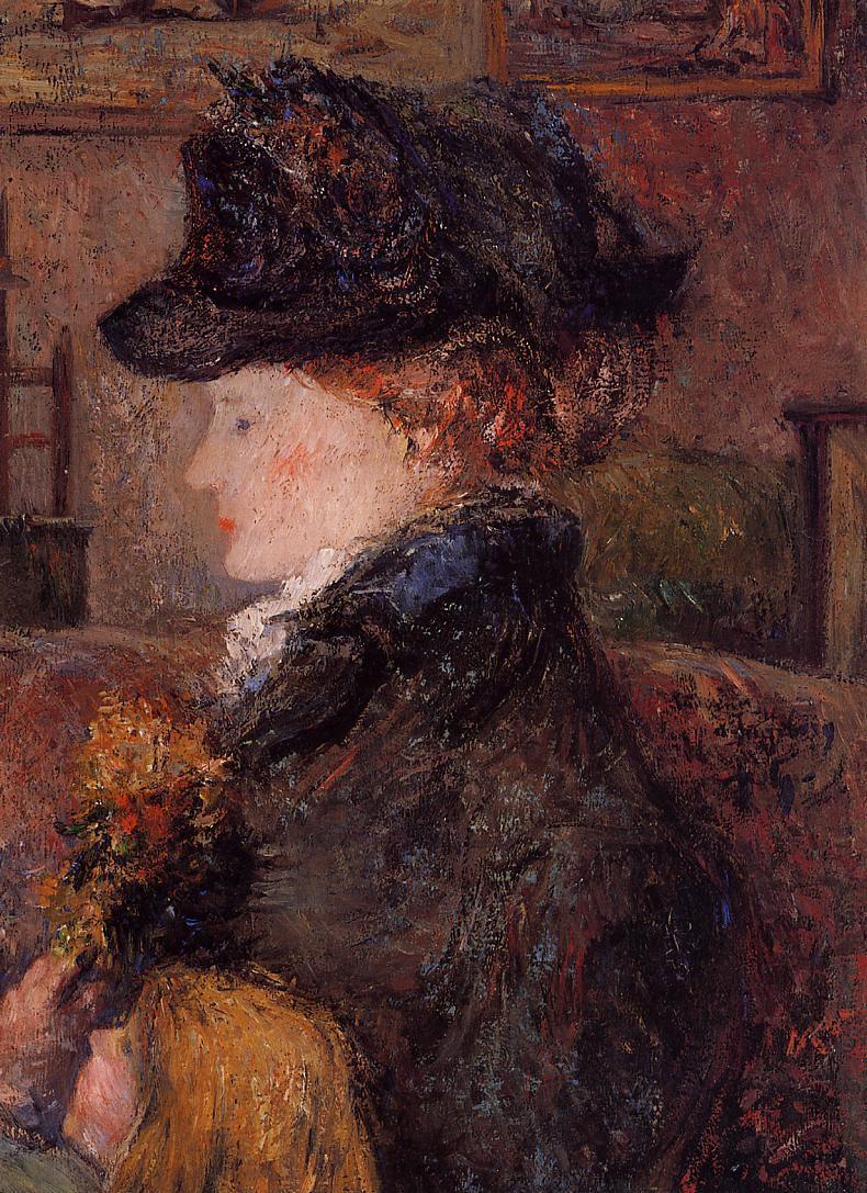 Retrato de mulher (Ingeborg Thaulow) - Paul Gauguin