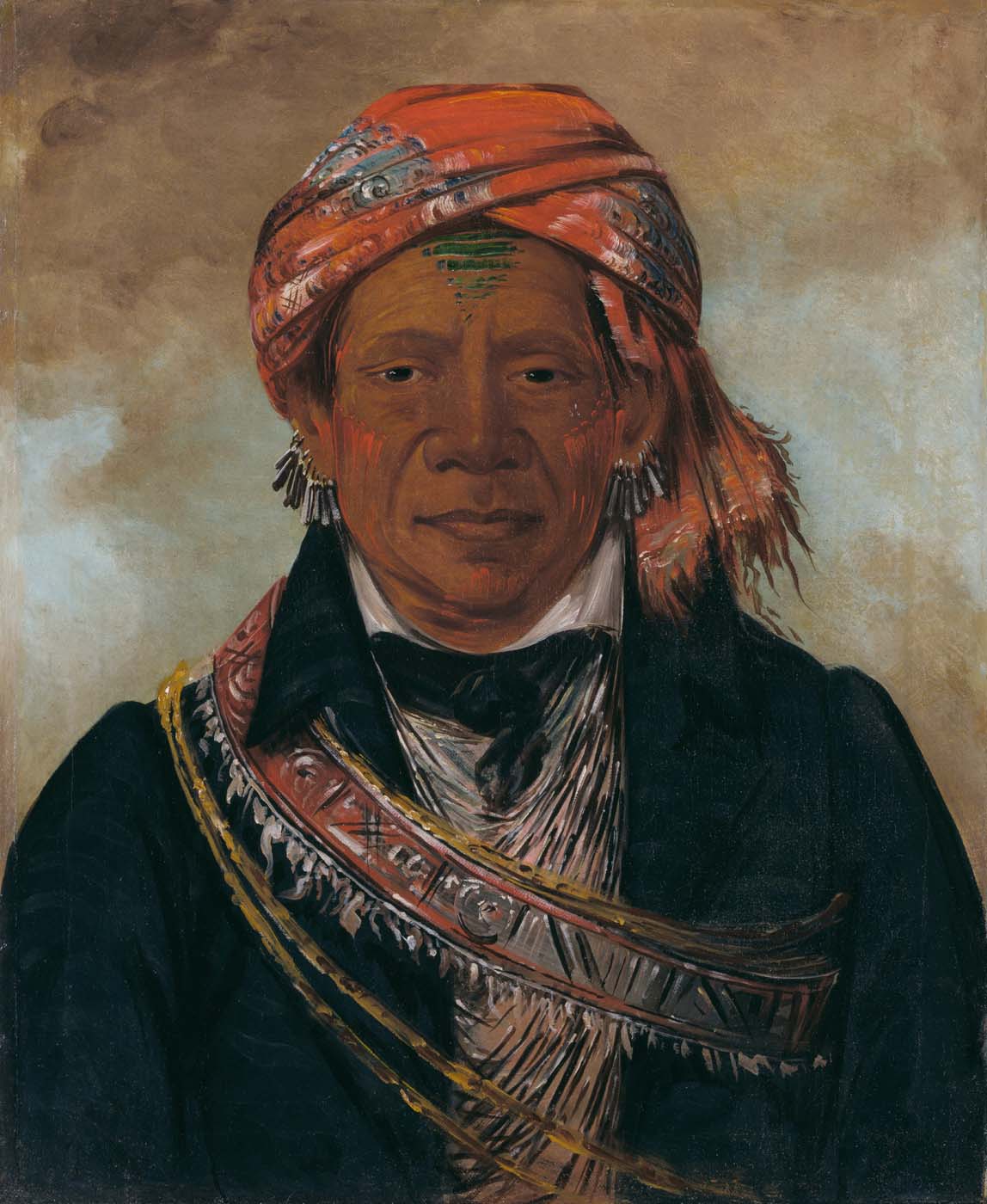 Bód-a-sin, chef de la tribu - George Catlin