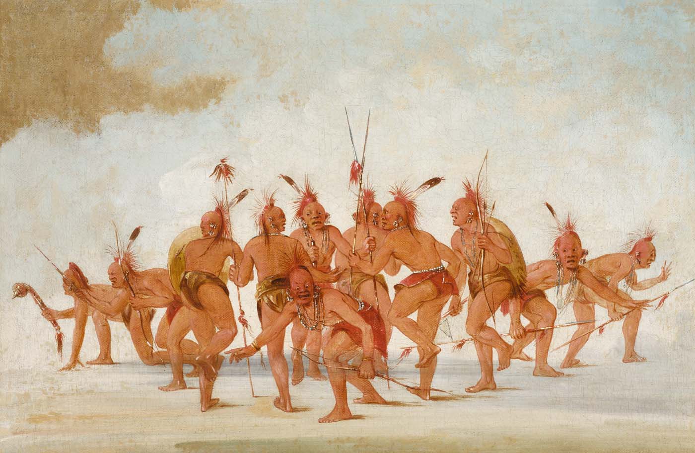 Danse de la découverte, Sac et Renard - George Catlin
