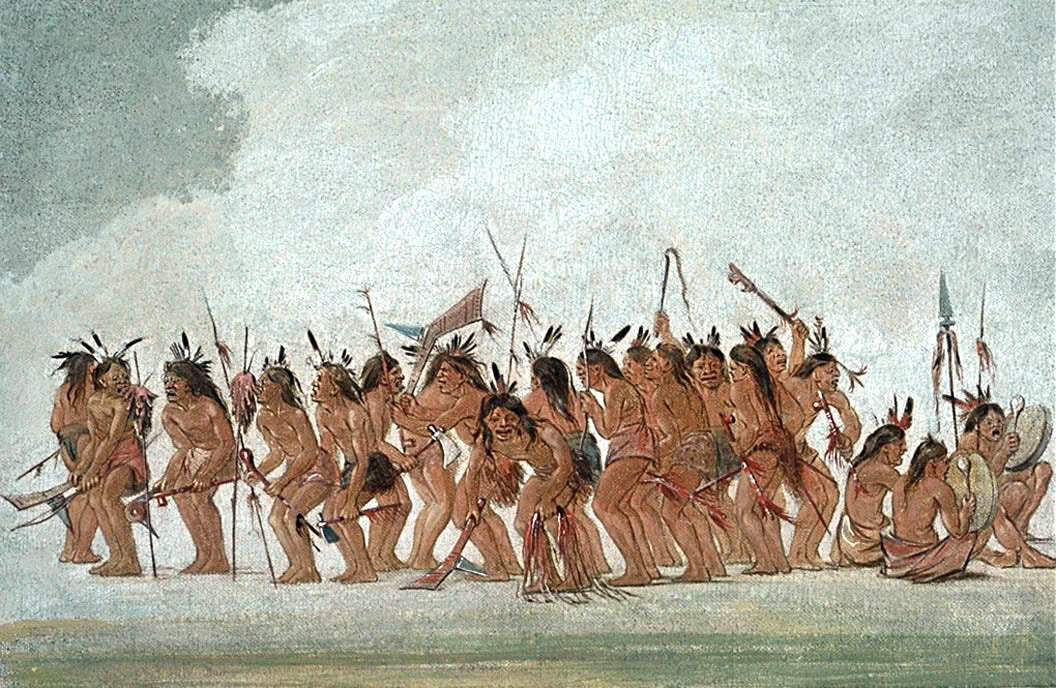 Danse du chien à Fort Snelling - George Catlin