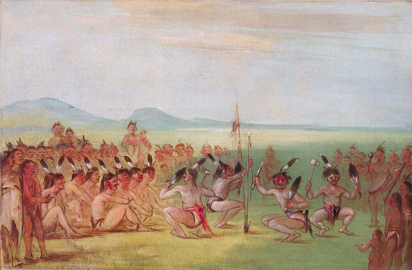 Danse de l'aigle, Choctaw - George Catlin