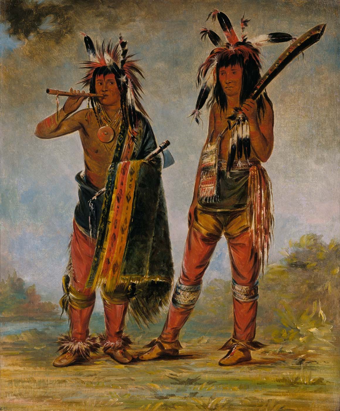 Deux jeunes hommes - George Catlin