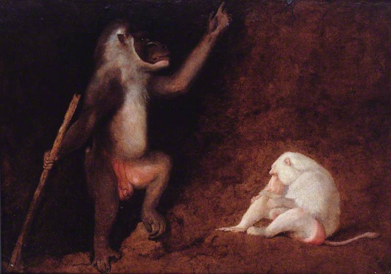 Drill et babouin albinos - George Stubbs