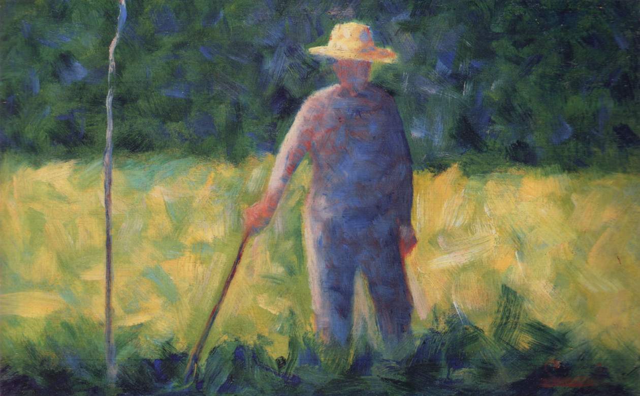 Reproduction du tableau « Le jardinier - Georges Seurat » par Alpha Reproduction en peinture à l’huile