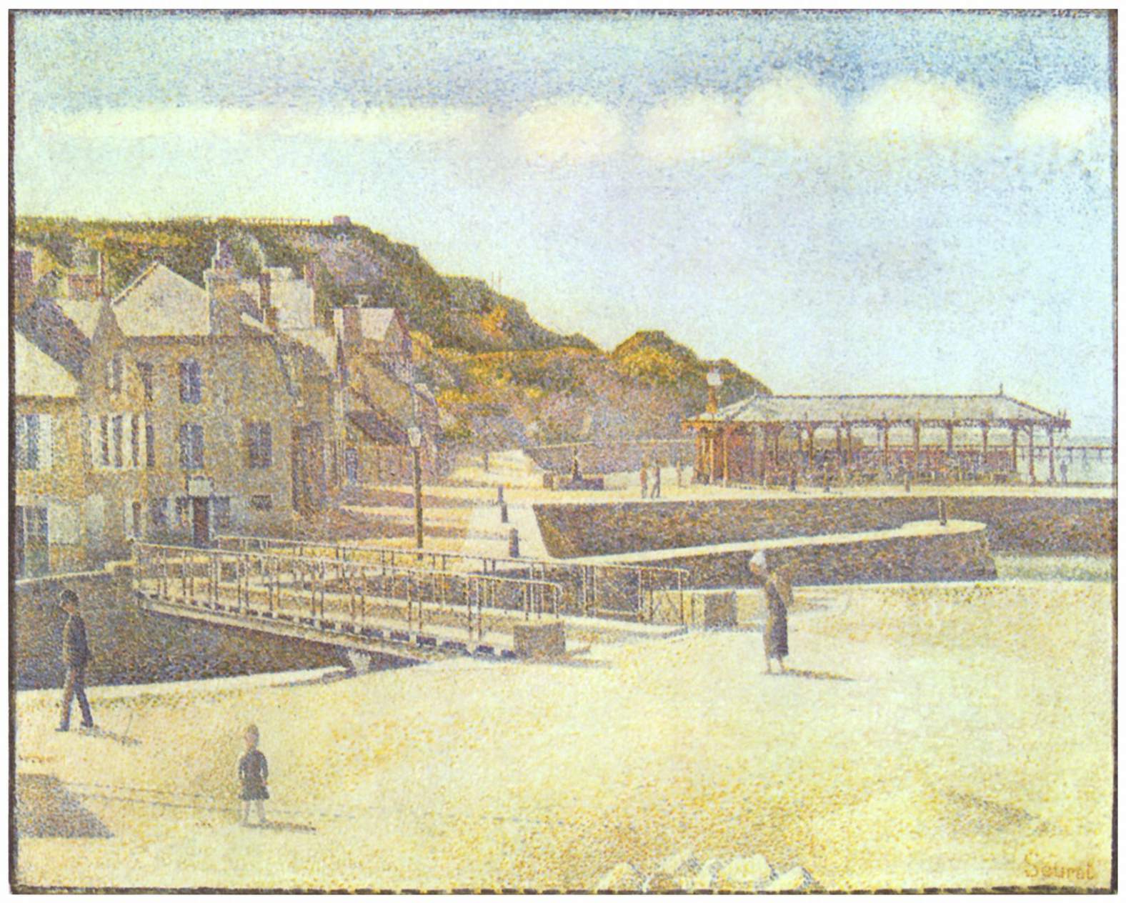 Port-en-Bessin, pont et quais, Georges Seurat, 1888